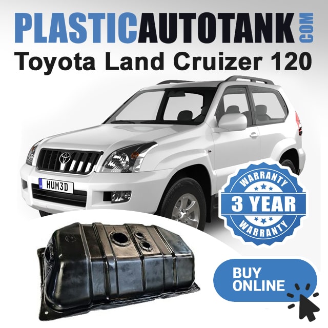 Plastic fuel tank for Toyota Land Cruiser Prado 120 3-door petrol diesel 1996–2005