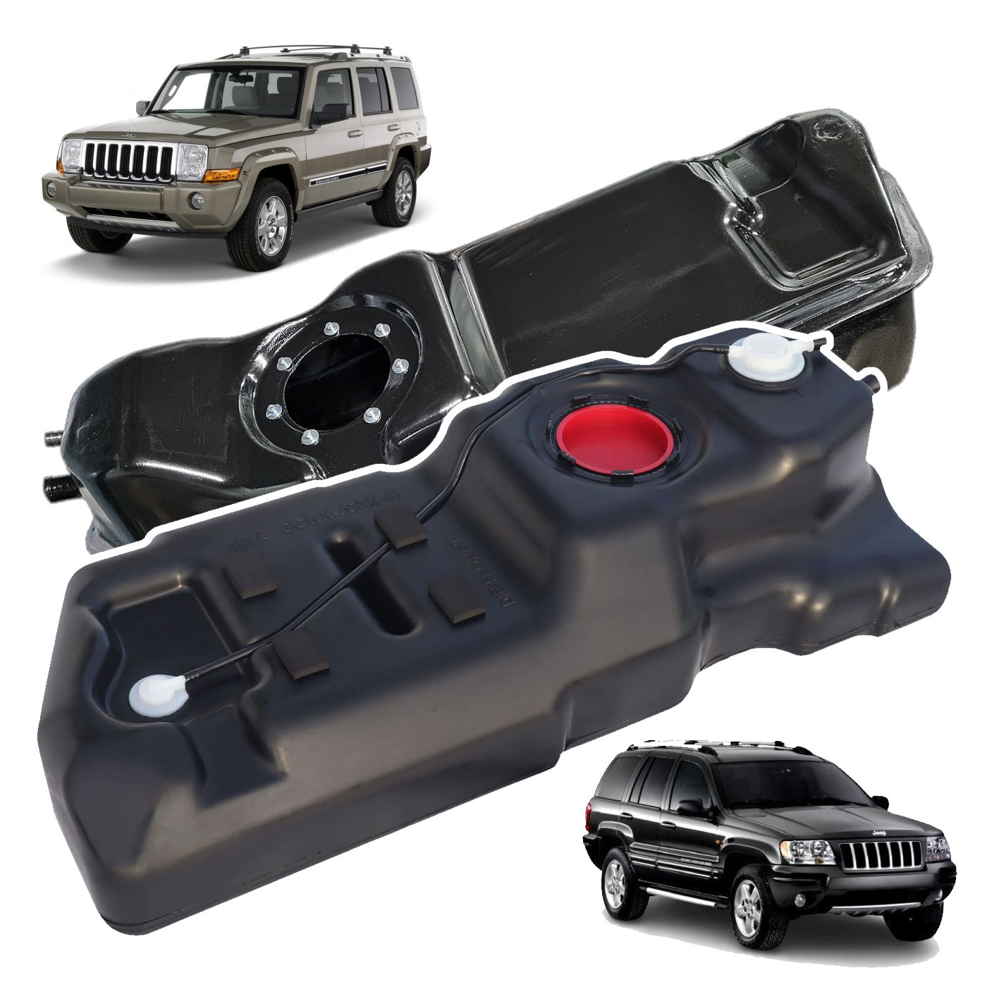 Plastic fuel tank for Jeep Cherokee WK WH and Commander XH XK 3-0 CRD Diesel models-min